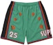 Buy Supreme Pantalones Cortos de Baloncesto All Star (SS25) Verde.