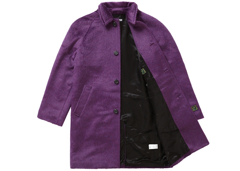 Order Supreme紫色羊驼大衣