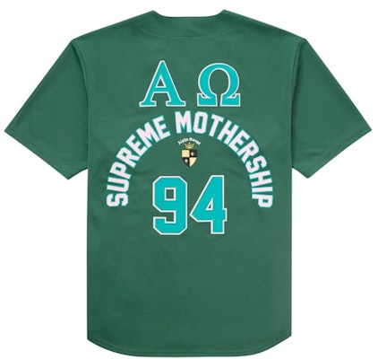 슈프림 알파 오메가 베이스볼 저지 그린 Order 슈프림 알파 오메가 베이스볼 저지 그린