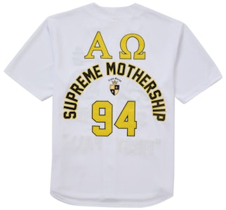 シュプリーム アルファオメガ ベースボールジャージ ホワイト Order シュプリーム アルファオメガ ベースボールジャージ ホワイト