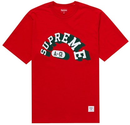 Supreme Alpha Omega Camiseta Roja de Manga Corta Buy Supreme Alpha Omega Camiseta Roja de Manga Corta