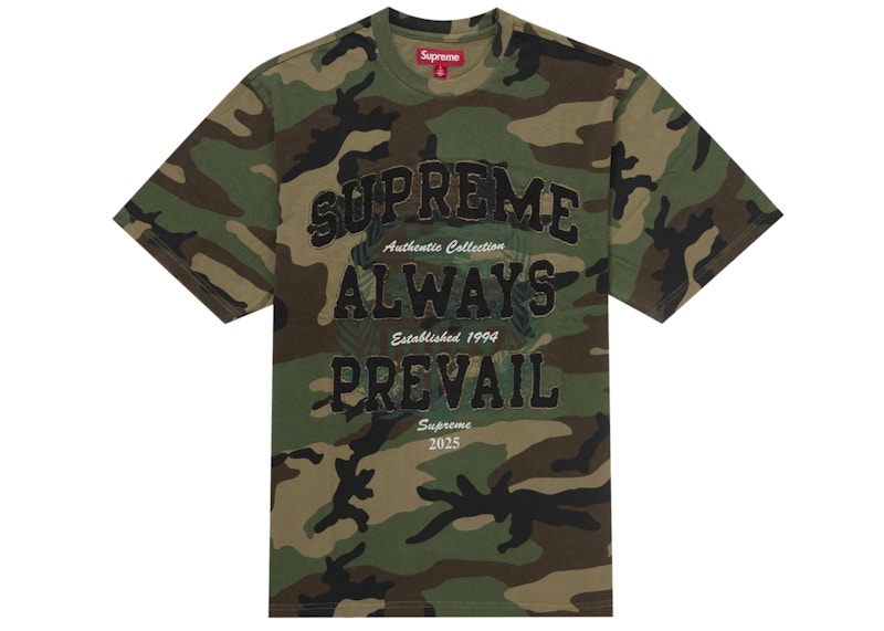 Supreme Always Prevail S/S Top Woodland Camo