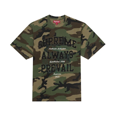 Supreme Always Prevail S/S Top Woodland Camo