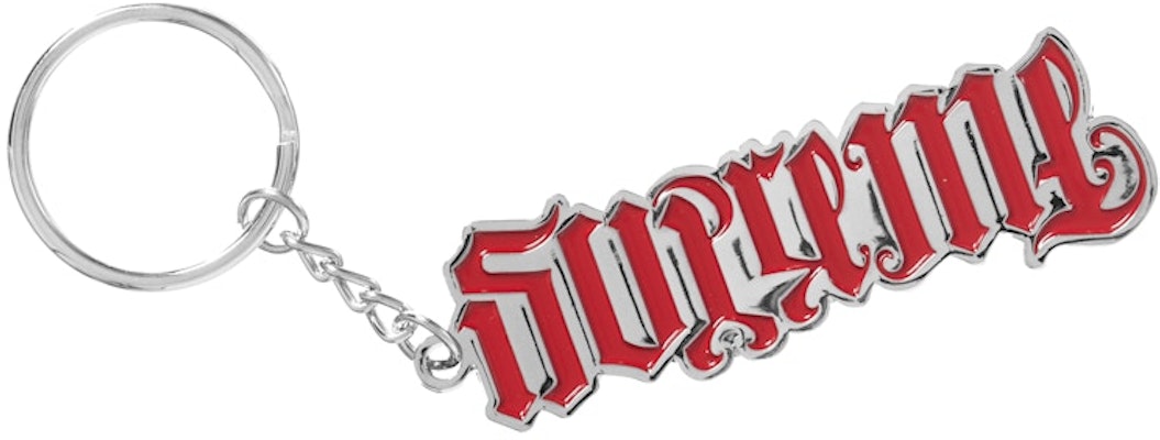 Supreme Ambigram Keychain Red Buy Supreme Ambigram Keychain Red