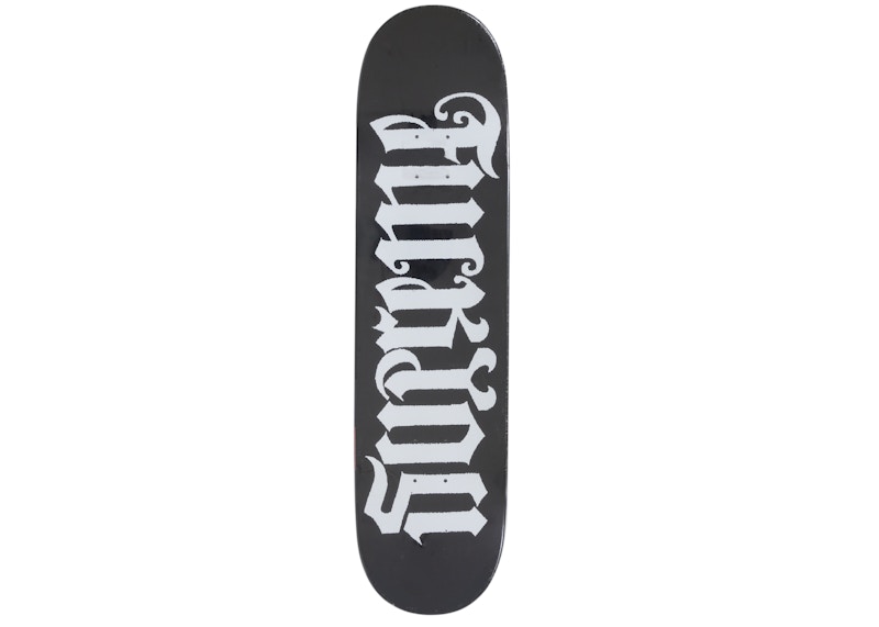 Order Supreme Ambigram Papan Skateboard Hitam