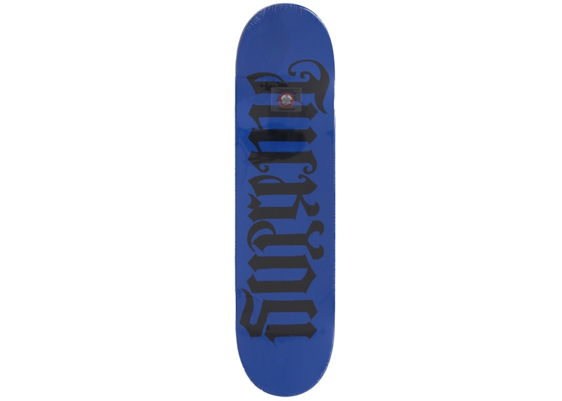 Order Supreme Ambigram Papan Skateboard Biru