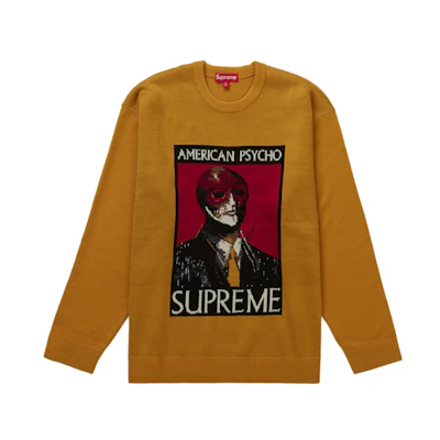 Supreme American Psycho Sweater Yellow