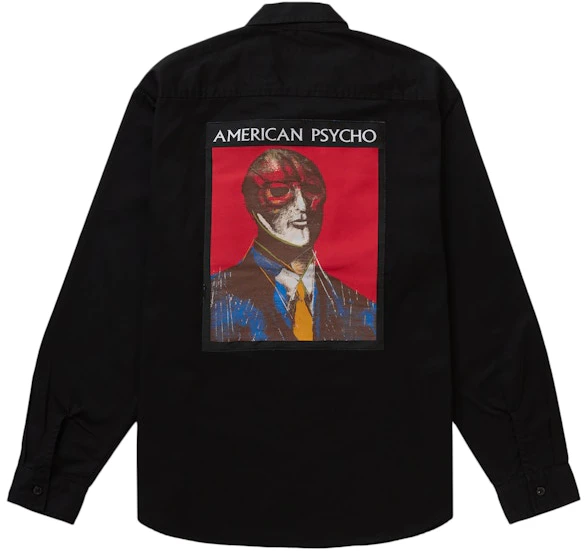 supreme-american-psycho-work-shirt-black