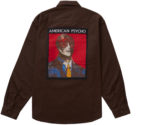 Supreme American Psycho Work Shirt Brown