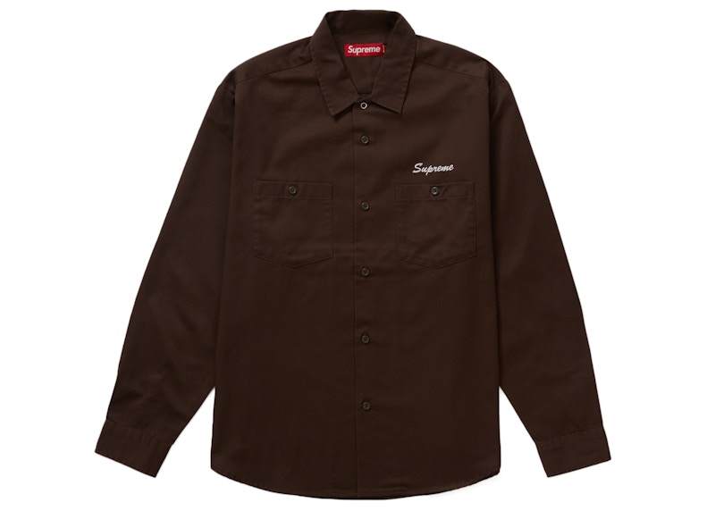 Supreme American Psycho Work Shirt Brown 圖 2