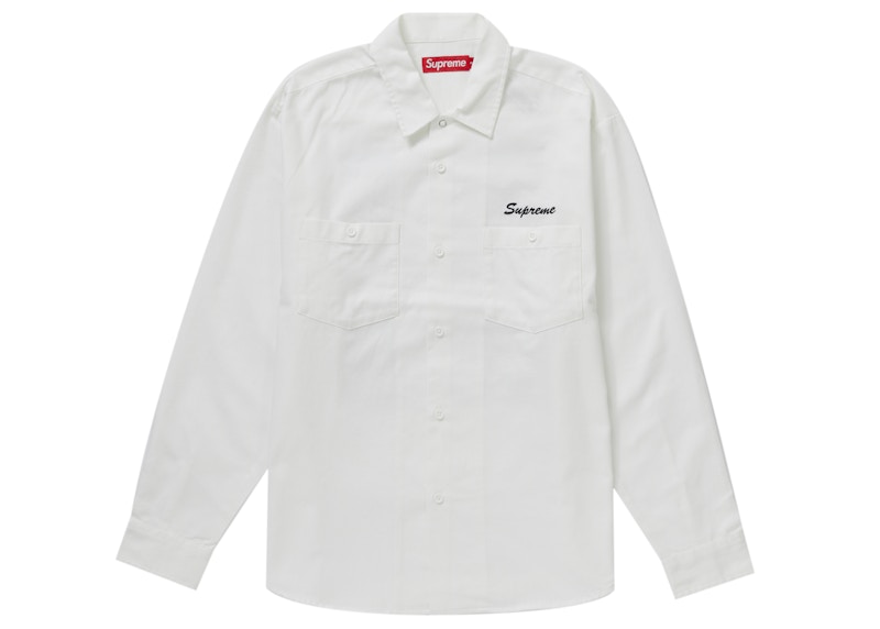 Order Supreme American Psycho Work Shirt White