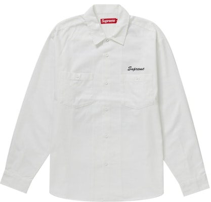Supreme American Psycho Work Shirt White Order Supreme American Psycho Work Shirt White