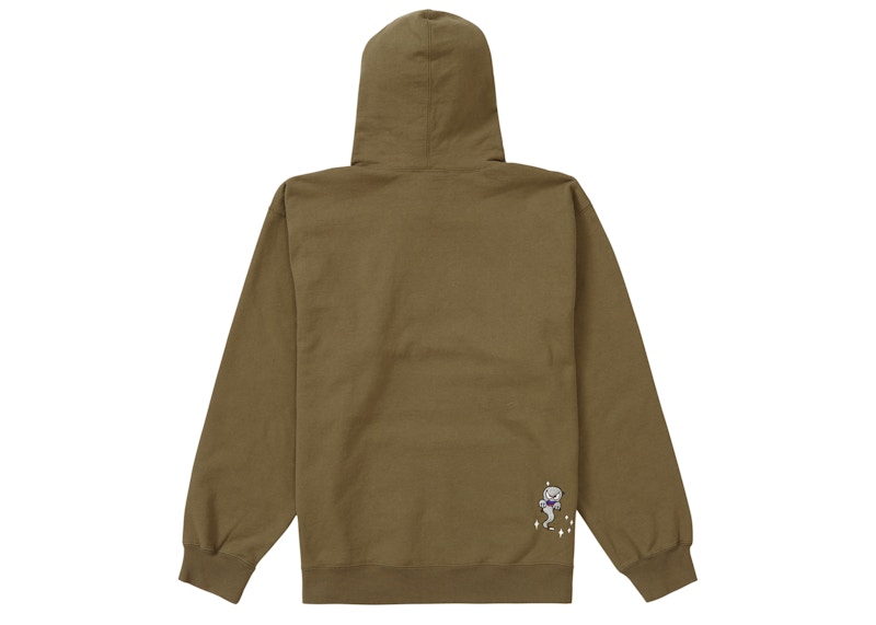 Supreme Angel Hooded Sweatshirt 'Olive Brown' 圖 2