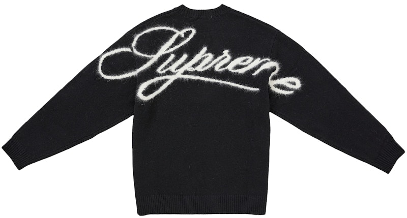 supreme-angora-script-sweater-black