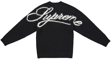 Supreme Angora Script Sweater Black Supreme Angora Script Sweater Black