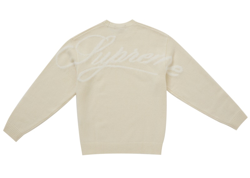 Supreme Angora Script Sweater Ivory