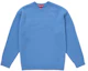 Order Supreme Angora Script Sweater Biru Muda
