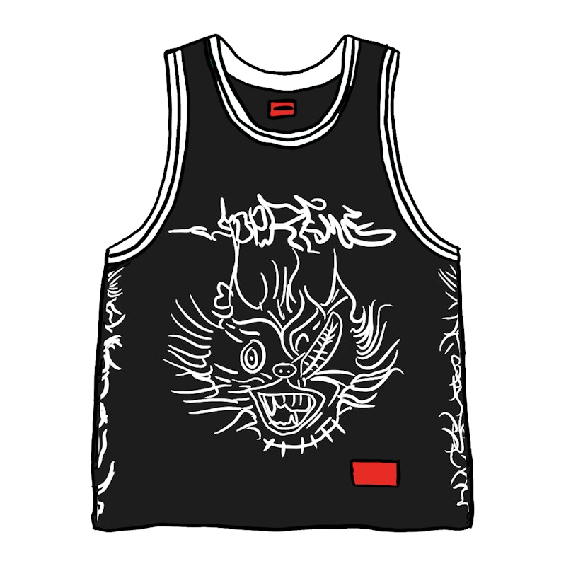 Supreme Animal Basketball Jersey Black