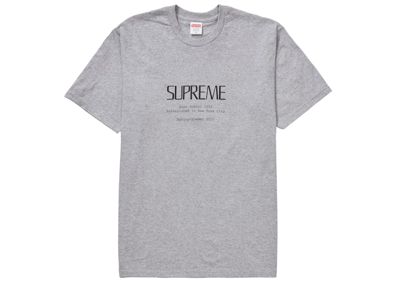 Buy 至尊主年T恤灰色