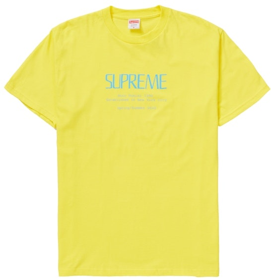 supreme-anno-domini-tee-yellow