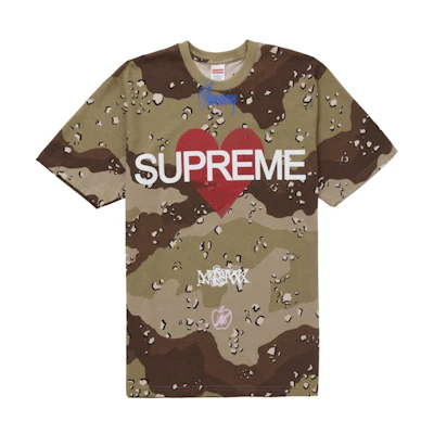Supreme Announcing Tee Chocolate Chip Camo
