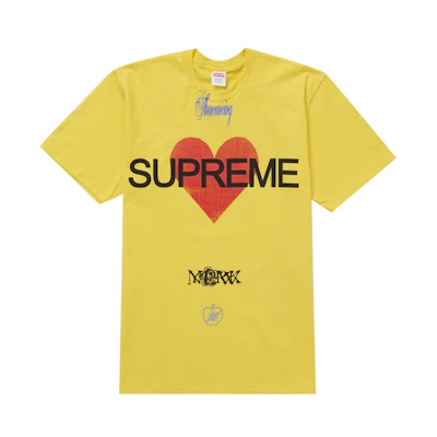 Supreme Announcing Tee Yellow