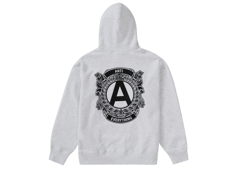 Supreme Anti Hooded Sweatshirt Ash Grey