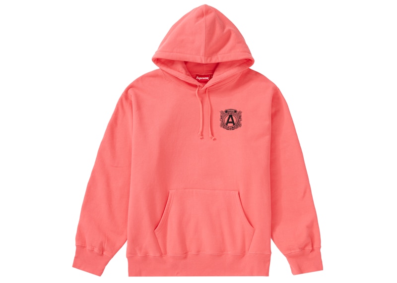Supreme Anti Hooded Sweatshirt Bright Coral 圖 2