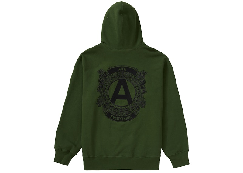 Supreme Anti Hooded Sweatshirt Green