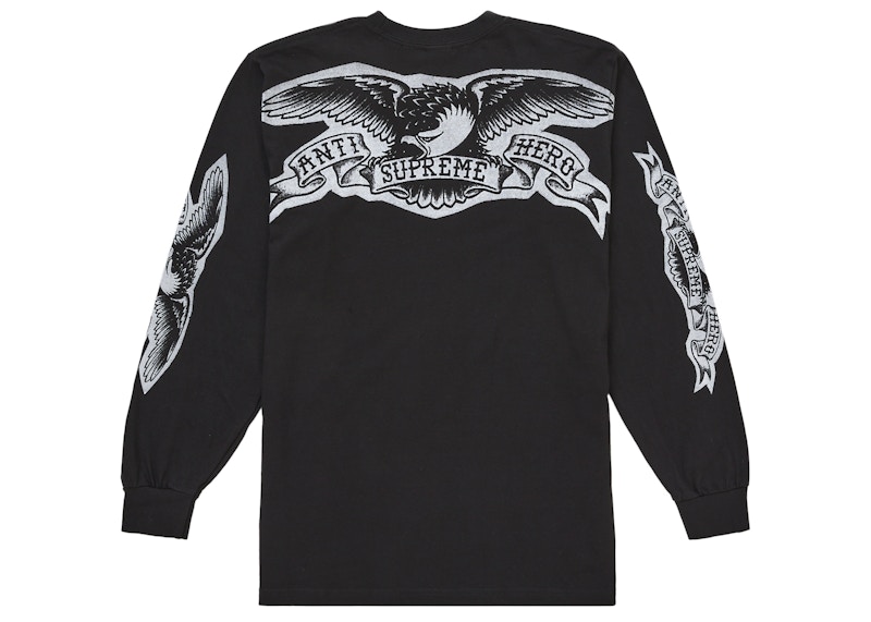 Supreme ANTIHERO Eagle L/S Tee Black