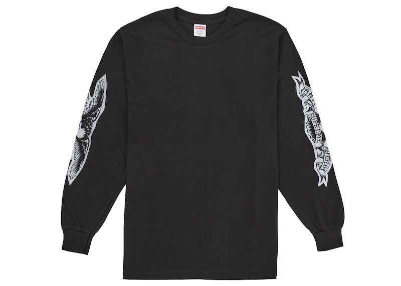 Supreme ANTIHERO Eagle L/S Tee Black 圖 2