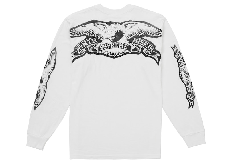 Supreme ANTIHERO Eagle L/S Tee White