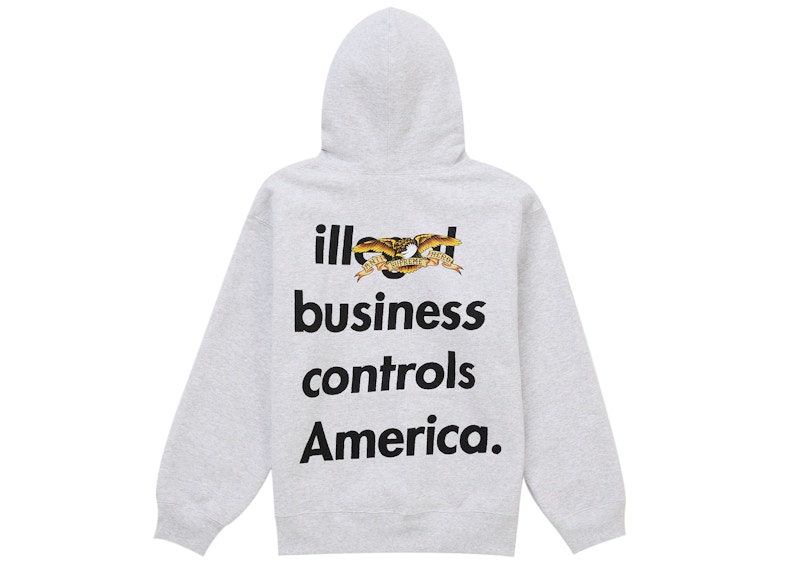 Order Supreme ANTIHERO Hooded Sweatshirt (FW25) Ash Grey