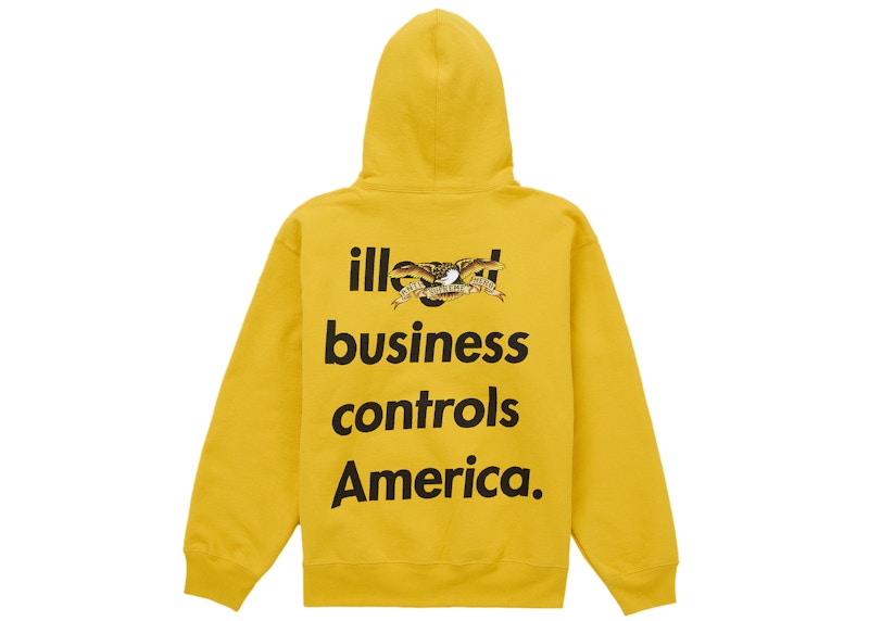 Supreme ANTIHERO Hooded Sweatshirt (FW25) Yellow 圖 2