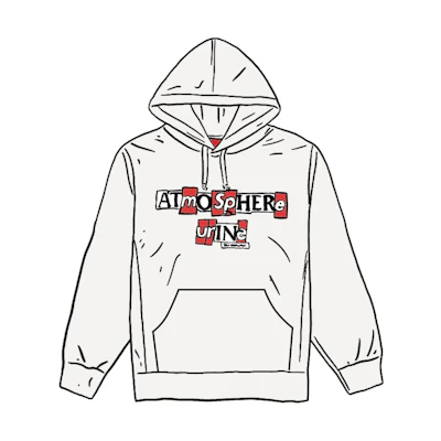 Supreme Antihero Hooded Sweatshirt White