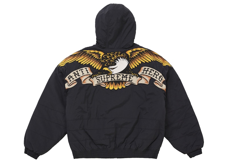 Supreme ANTIHERO Stadium Jacket Black 圖 3