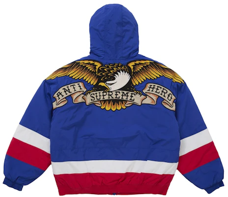 Supreme ANTIHERO Stadium Jacket Blue Lookbook Supreme ANTIHERO Stadium Jacket Blue