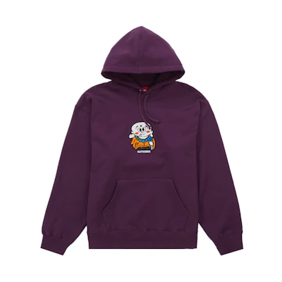 Supreme AOI Buddha Hooded Sweatshirt Eggplant