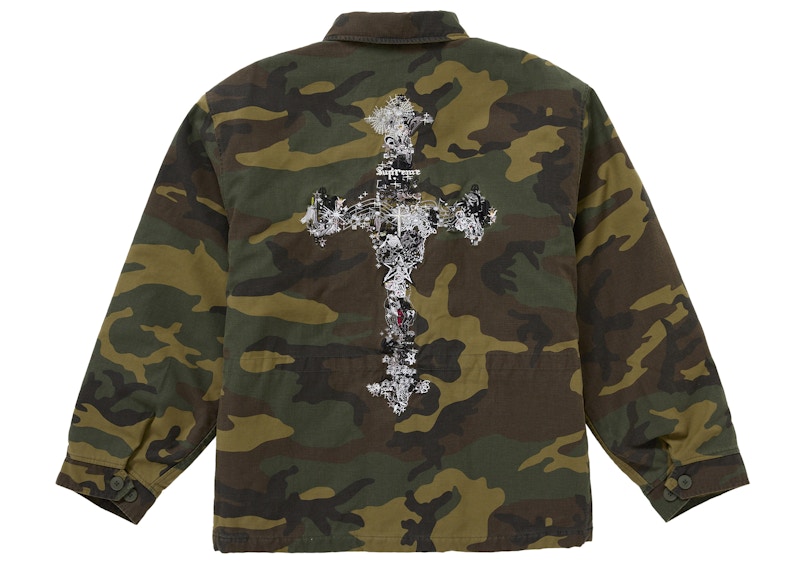 Supreme AOI Cross M52 Jacket Woodland Camo 圖 3