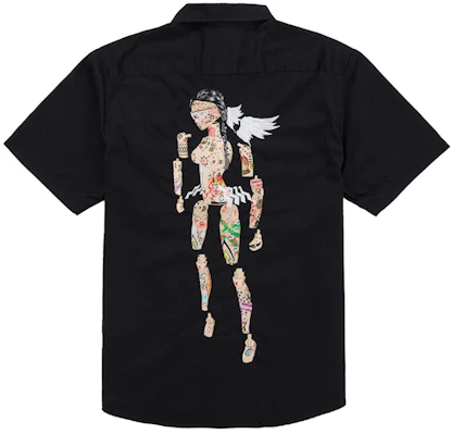 Supreme AOI Cyborg Kemeja Kerja Lengan Pendek Hitam Order Supreme AOI Cyborg Kemeja Kerja Lengan Pendek Hitam