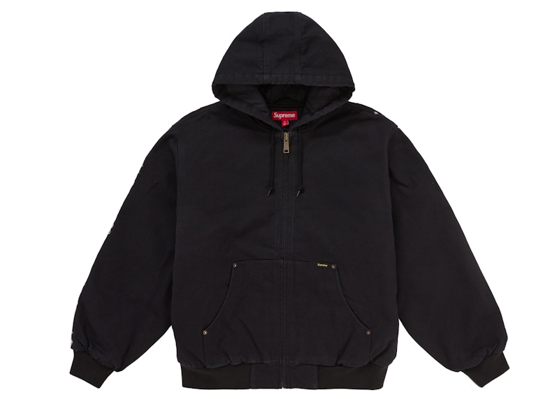 Order Supreme AOI 刺绣连帽工装夹克 黑色