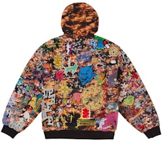 Supreme AOI Embroidered Hooded Work Jacket Flames Supreme AOI Embroidered Hooded Work Jacket Flames