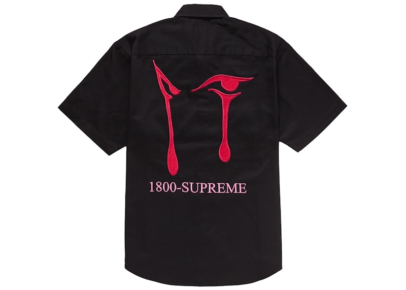 Supreme AOI Eyes S/S Work Shirt Black