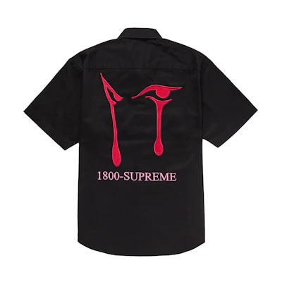 Supreme AOI Eyes S/S Work Shirt Black