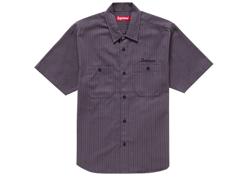Supreme AOI Eyes S/S Work Shirt Stripe