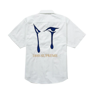 Supreme AOI Eyes S/S Work Shirt White
