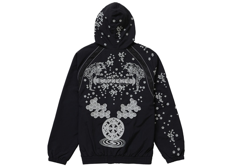 Order シュプリーム 夜光トラックジャケット (黒)
