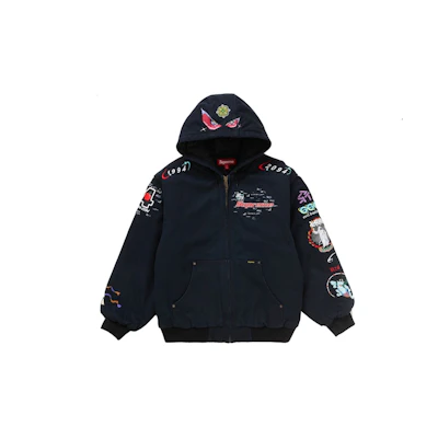 Supreme AOI Hooded Work Jacket Black