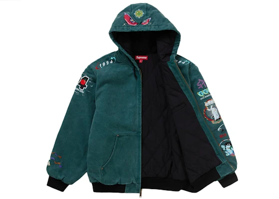 シュプリーム AOI フーデッド ワーク ジャケット ティール Order シュプリーム AOI フーデッド ワーク ジャケット ティール