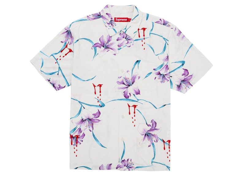 Supreme AOI Lilies S/S Shirt White